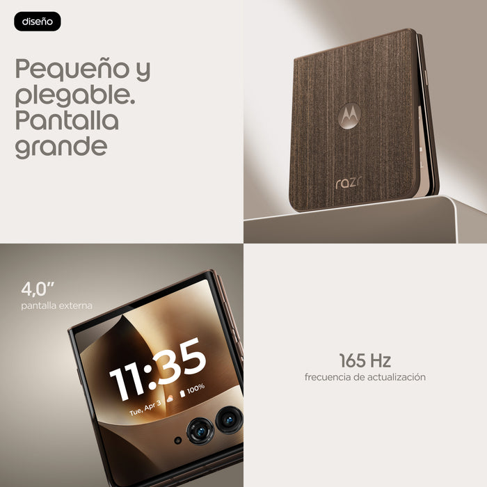 EAN 840493612782 - Motorola razr 70 ultra 17,7 cm (6.96") SIM doble Android 16.0 5G USB Tipo C 16 GB 512 GB 5000 mAh Madera imagen 17