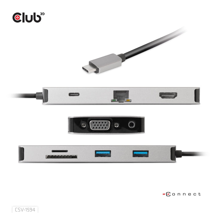 EAN 8719214472177 - CLUB3D CSV-1594 base para portátil y replicador de puertos USB 3.2 Gen 1 (3.1 Gen 1) Type-C Negro, Gris imagen 6