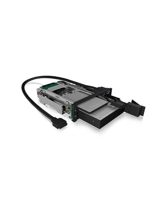 EAN 4250078169635 - ICY BOX IB-174SSK-U 13,3 cm (5.25") Bandeja para disco duro Negro imagen 2