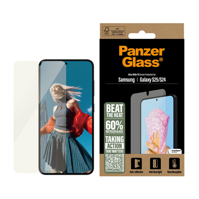 EAN 5715685017414 - PanzerGlass ® All-in-One Screen Protector Samsung Galaxy S25 | S24 | Ultra Wide Fit Protector de pantalla imagen 2