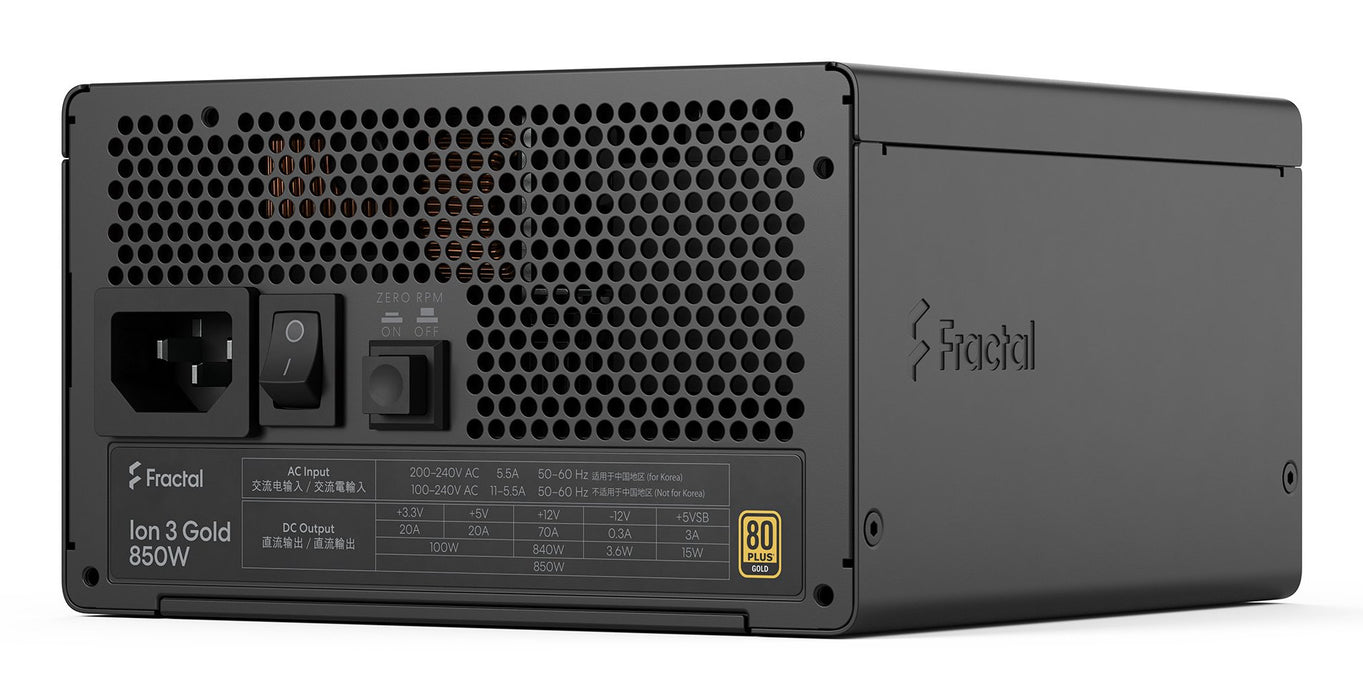 EAN 7340172710264 - Fractal Design Ion 3 Gold 850W unidad de fuente de alimentación 24-pin ATX ATX Negro imagen 17