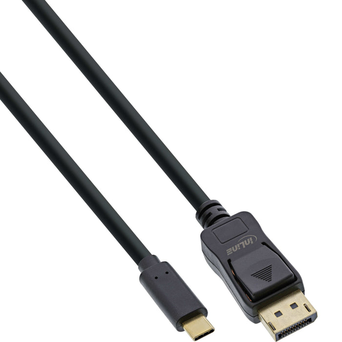 EAN 4043718271245 - InLine 64121 adaptador de cable de vídeo 1 m USB Tipo C DisplayPort Negro imagen 1