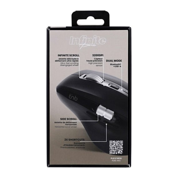 EAN 3303170117446 - T'nB MWINFINITEPRO ratón mano derecha Bluetooth + USB Type-A 3200 DPI imagen 10