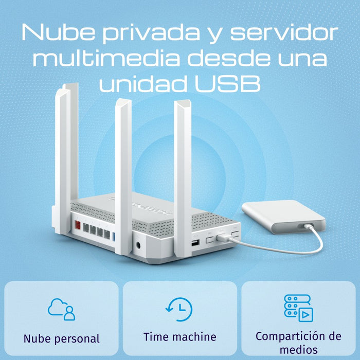 EAN 4897082922537 - Keenetic Titan (KN-1812) router inalámbrico 10 Gigabit Ethernet Doble banda (2,4 GHz / 5 GHz) Blanco imagen 7
