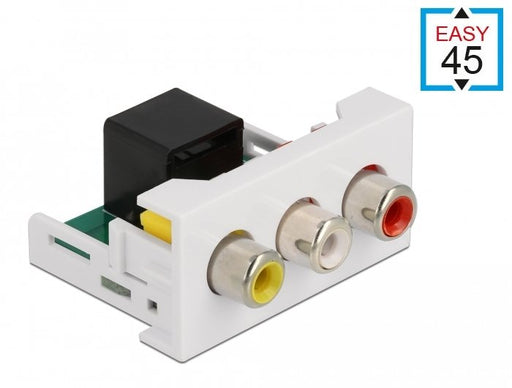 EAN 4043619813421 - DeLOCK 81342 conector 3 x RCA Negro, Blanco imagen 1