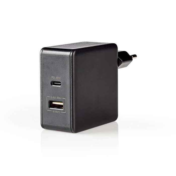 EAN 5412810293261 - Nedis WCPD45W100BK cargador de dispositivo móvil Universal Negro USB Interior imagen 3