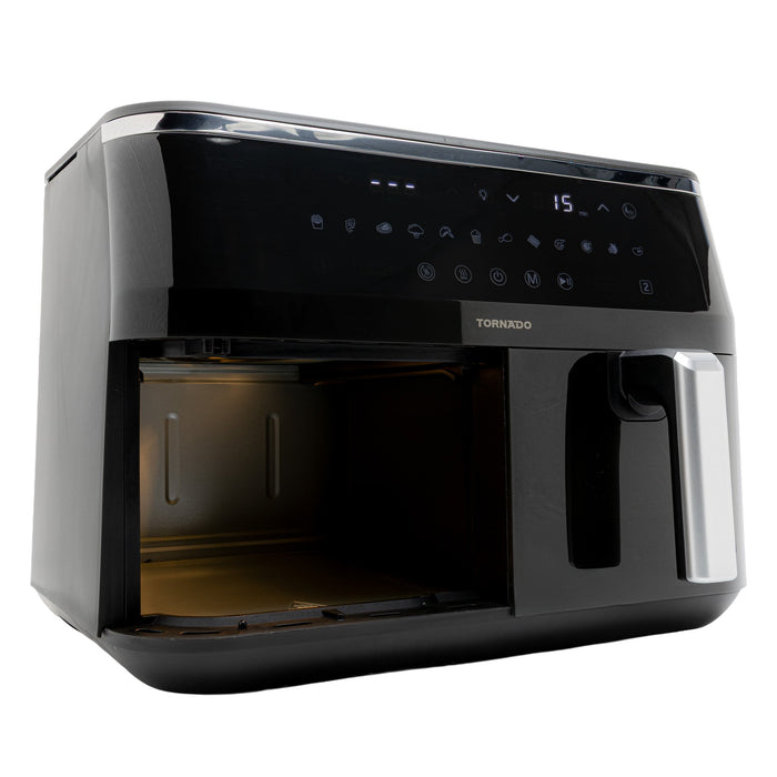 EAN 6221127476057 - TORNADO TAFT-1000-GS freidora Doble 9 L Independiente 3100 W Freidora de aire caliente Negro imagen 10