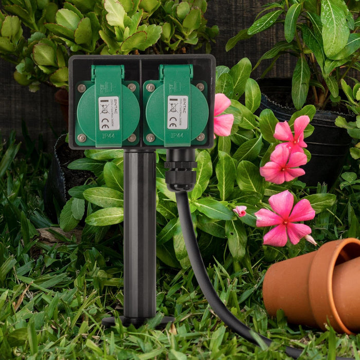 EAN 5999097987781 - Entac ESE1.5G2-5-IP44S base múltiple 5 m 2 salidas AC Exterior Negro, Verde imagen 8