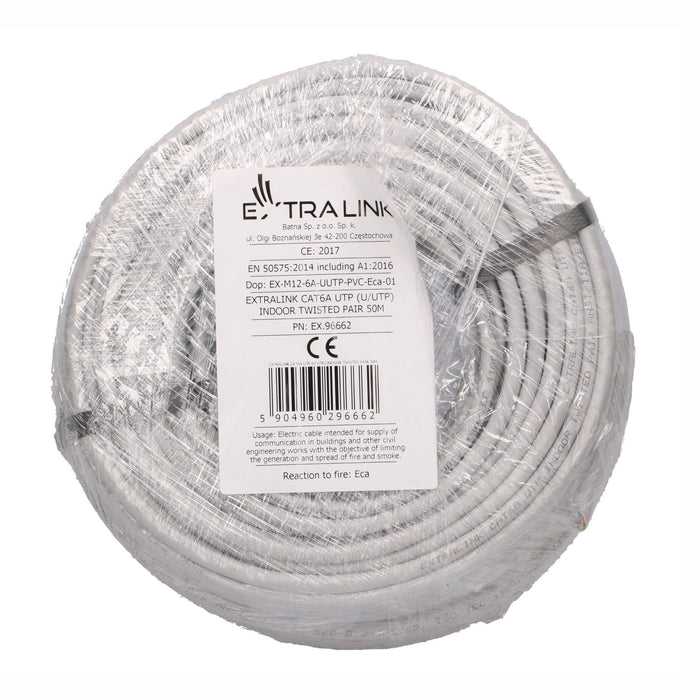 EAN 5904960296662 - Extralink CAT6A UTP (U/UTP) INDOOR TWISTED PAIR 50M cable de red imagen 3