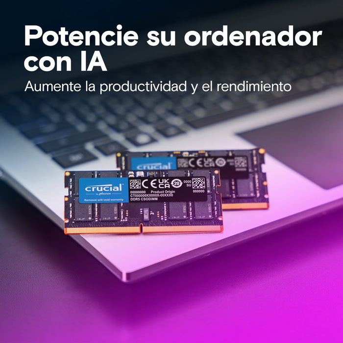 EAN 0649528940872 - Crucial CT32G64C52CS5 módulo de memoria 32 GB 1 x 32 GB DDR5 6400 MT/s 262-pin SO-DIMM imagen 6