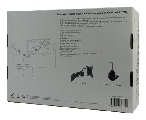 EAN 3700224771515 - MCL MS3A99ASBA2E3209N soporte para monitor 81,3 cm (32") Escritorio Negro imagen 7