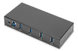 EAN 4016032490470 - Digitus DA-70257 hub de interfaz USB 3.2 Gen 1 (3.1 Gen 1) Type-B 5000 Mbit/s Negro imagen 1