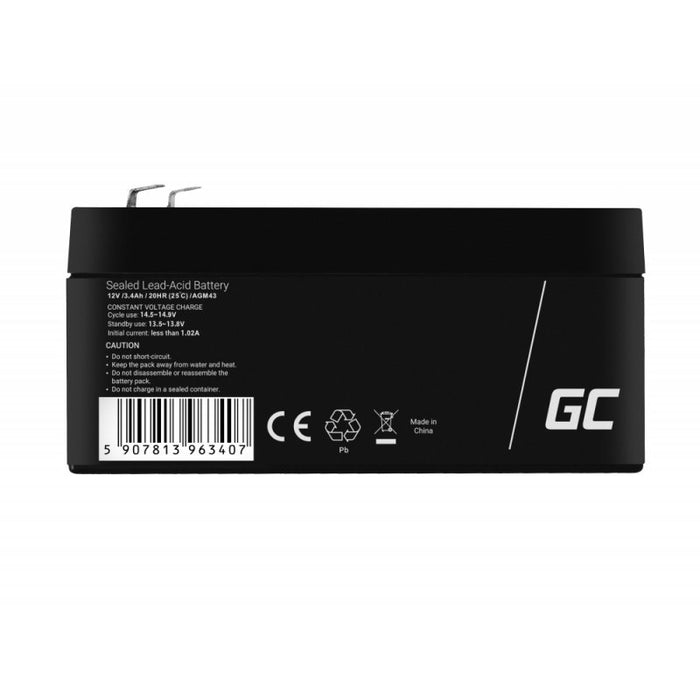 EAN 5907813963407 - Green Cell AGM43 batería recargable industrial Sealed Lead Acid (VRLA) 3400 mAh 12 V imagen 3