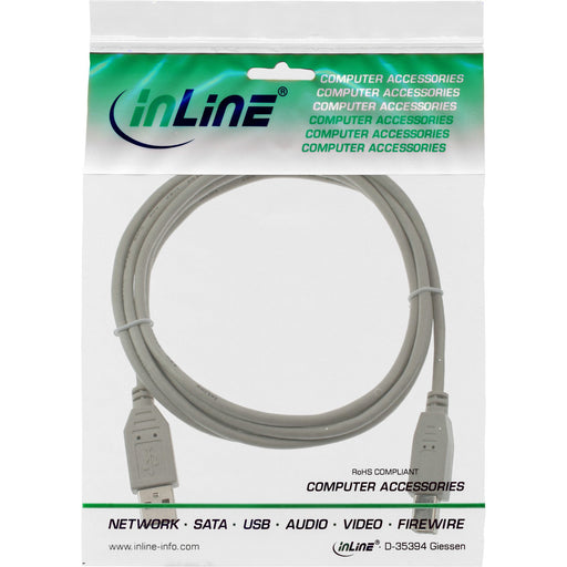 EAN 4043718027842 - InLine 34557H cable USB 7 m USB A USB B 0,48 Gbit/s Beige imagen 2