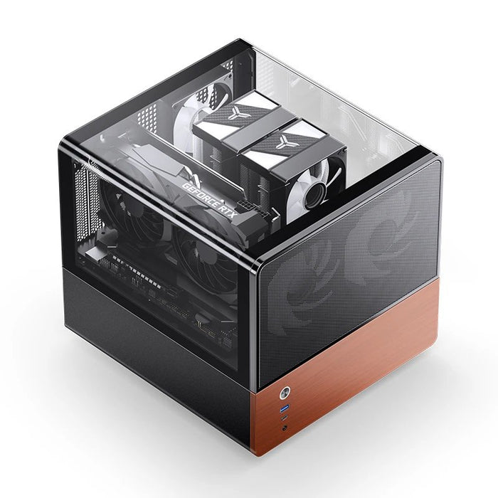 EAN 6970620554822 - Jonsbo V12 BLACK carcasa de ordenador Negro, Madera imagen 14