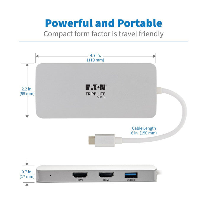 EAN 0037332213389 - Tripp Lite U442-DOCK12-S base para portátil y replicador de puertos USB 3.2 Gen 2 (3.1 Gen 2) Type-C imagen 5
