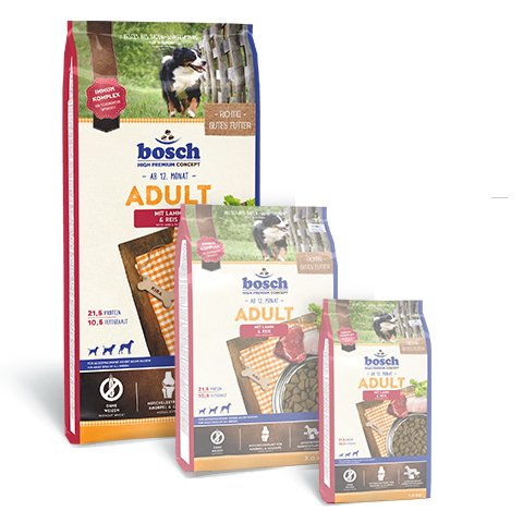 EAN 4015598013215 - Bosch 52080015 comida seca para perros 15 kg Adulto Cordero, Arroz imagen 1