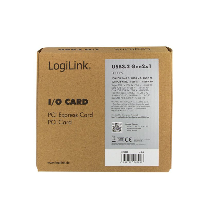 EAN 4052792060263 - LogiLink PC0089 tarjeta y adaptador de interfaz Interno USB 3.2 Gen 2 (3.1 Gen 2) imagen 3