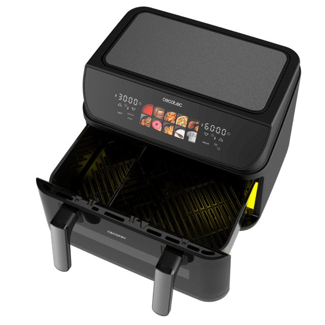 EAN 8435771921728 - Cecotec Cecofry&Grill Duoheat 10000 Doble 10 L Independiente 2800 W Freidora de aire caliente Negro imagen 6