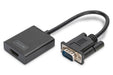 EAN 4016032444213 - Digitus DA-70473 adaptador de cable de vídeo 0,15 m VGA (D-Sub) Negro imagen 1