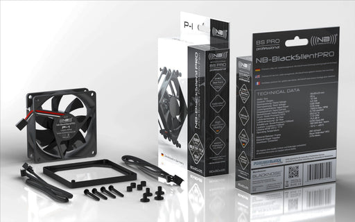 EAN 4250051906219 - Blacknoise P-1 sistema de refrigeración para ordenador Carcasa del ordenador Ventilador 8 cm Negro 1 piez imagen 2