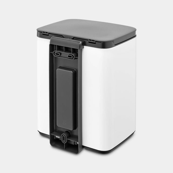 EAN 8710755222368 - Brabantia Bo Waste Bin 7 L Rectangular Acero Negro, Blanco imagen 6