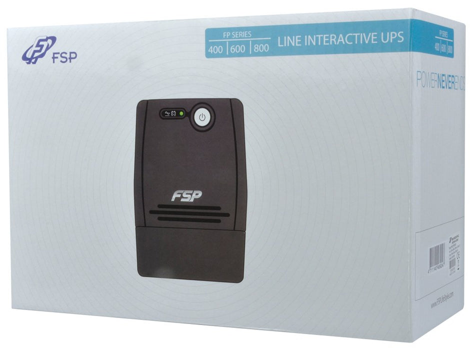EAN 4711140489254 - FSP FP 800 sistema de alimentación ininterrumpida (UPS) 0,8 kVA 480 W 2 salidas AC imagen 4