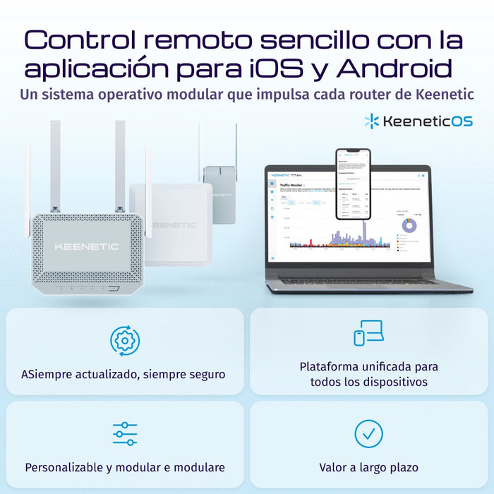 EAN 4897082922155 - Keenetic Explorer 4G (KN-4910) router inalámbrico Ethernet rápido Doble banda (2,4 GHz / 5 GHz) Gris, Bla imagen 9