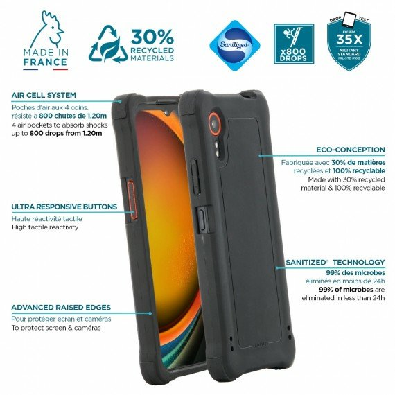 EAN 3700992531236 - Mobilis 054016 funda para teléfono móvil 16,8 cm (6.6") Gris imagen 3