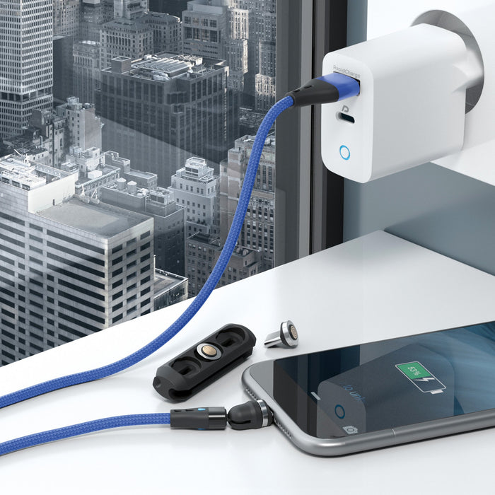 EAN 4040895011671 - RealPower MagneticCharge3 cable USB 2 m USB A Azul imagen 5