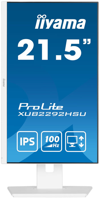 EAN 4948570123322 - iiyama ProLite XUB2292HSU-W6 pantalla para PC 54,6 cm (21.5") 1920 x 1080 Pixeles Full HD LED Blanco imagen 3