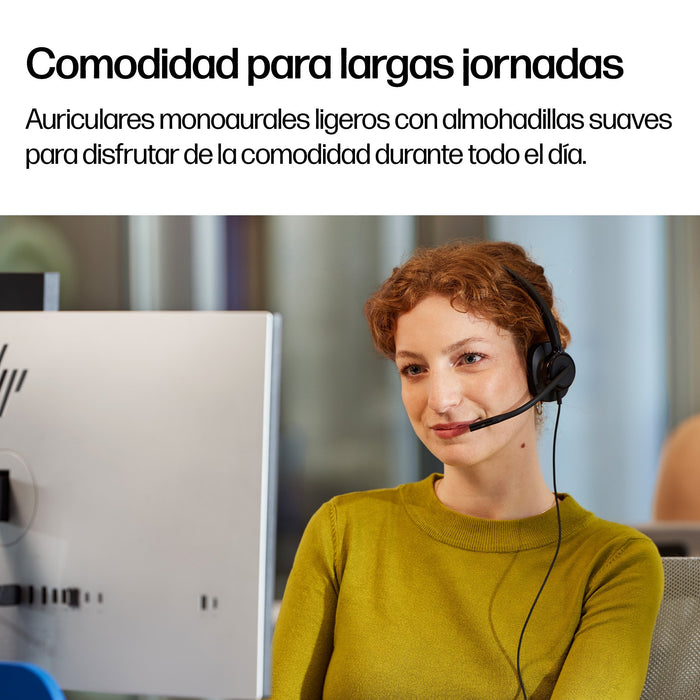 EAN 0199764365569 - HP Poly Mission 415 Monaural USB Wired Headset Classic (Bulk) Negro imagen 5