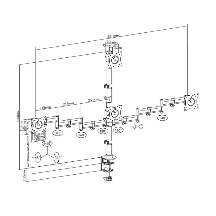 EAN 8435739903278 - AISENS DT27TSR-379 soporte para TV 68,6 cm (27") imagen 7