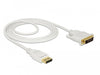 EAN 4043619838141 - DeLOCK 83814 adaptador de cable de vídeo 2 m DisplayPort DVI Blanco imagen 1