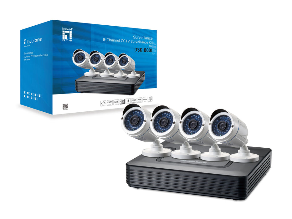 EAN 4015867208335 - LevelOne DSK-8001 kit de videovigilancia Alámbrico 8 canales imagen 3
