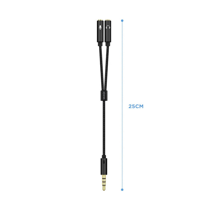 EAN 8436574704761 - AISENS A128-0416 cable de audio 0,25 m 3,5mm 2 x 3.5mm imagen 2