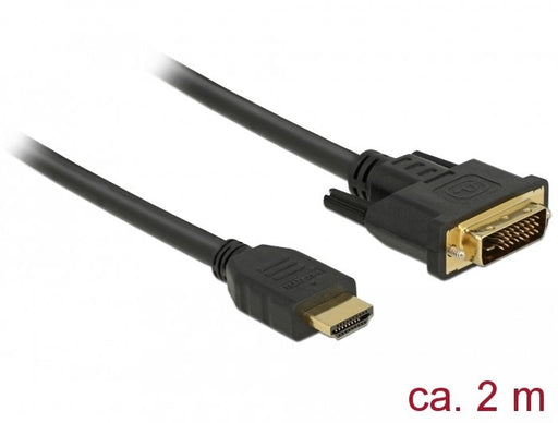 EAN 4043619856541 - DeLOCK 85654 adaptador de cable de vídeo 2 m HDMI tipo A (Estándar) DVI Negro imagen 1