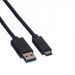 EAN 7611990117222 - ROLINE USB 3.1 Cable, A-C, M/M 0.5 m cable USB USB 3.2 Gen 1 (3.1 Gen 1) 0,5 m USB A USB C Negro imagen 2