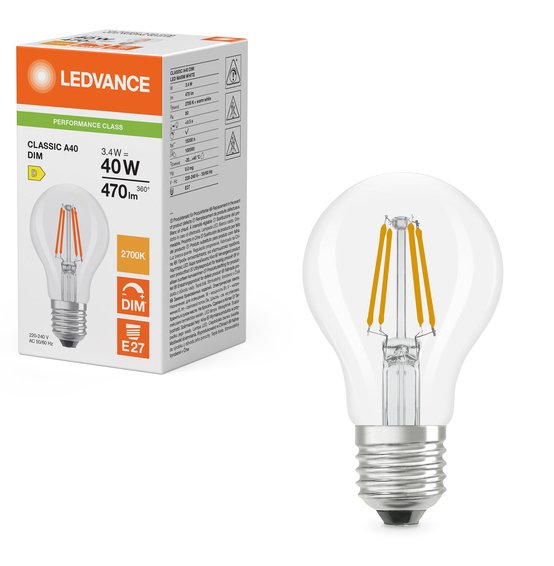 EAN 4099854463617 - Osram LED CLASSIC A DIM P lámpara LED Blanco cálido 2700 K 3,4 W E27 D imagen 5