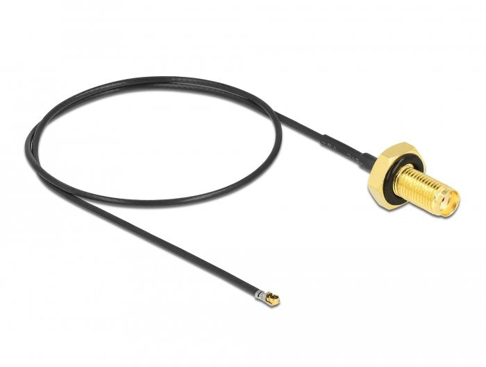 EAN 4043619126651 - DeLOCK 12665 cable coaxial 0,35 m Negro imagen 1