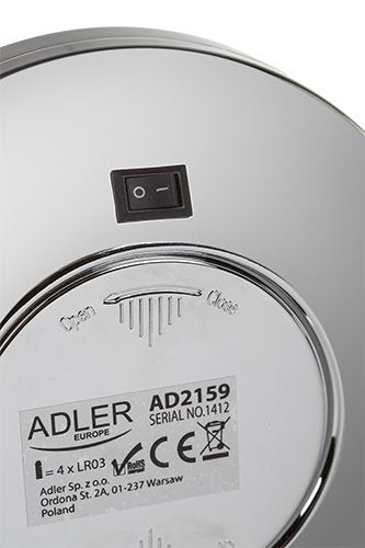 EAN 5908256835818 - Adler AD 2159 espejo para maquillaje Independiente Cromo imagen 3