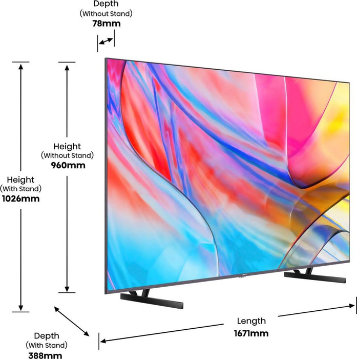 EAN 6942147496244 - Hisense 75A79KQ 190,5 cm (75") 4K Ultra HD Smart TV Wifi Antracita 250 cd / m² imagen 9