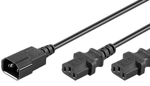 EAN 5705965856390 - Microconnect PE061318 cable de transmisión Negro 1,8 m C14 acoplador Acoplador C13 2 x imagen 1