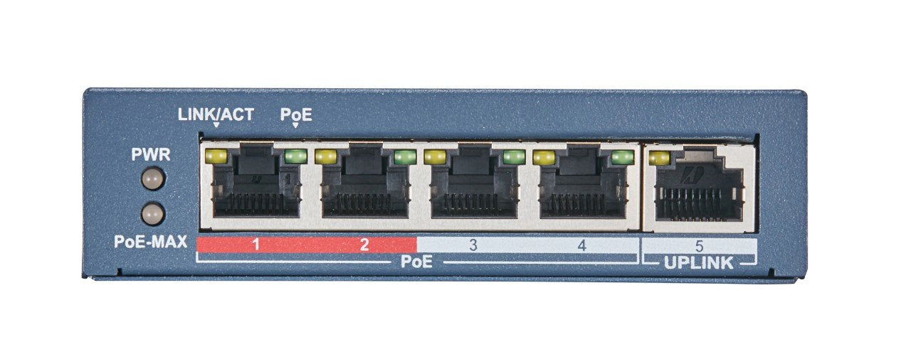 EAN 6941264012078 - Hikvision DS-3E0105P-E(B) switch No administrado L2 Fast Ethernet (10/100) Energía sobre Ethernet (PoE) G imagen 2