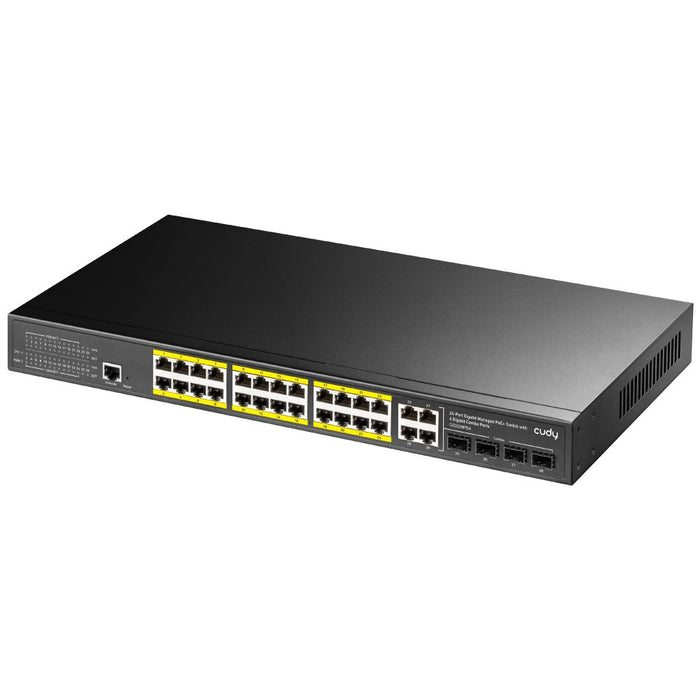 EAN 6971690791957 - Cudy GS2028PS4 Gestionado L2 Gigabit Ethernet (10/100/1000) Energía sobre Ethernet (PoE) 1U Negro imagen 2