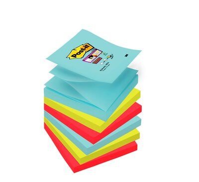 EAN 76308871680 - Post-It R330-6SS-MIA nota autoadhesiva Plaza Color aguamarina, Cal, Rojo 90 hojas Autoadhesivo imagen 1