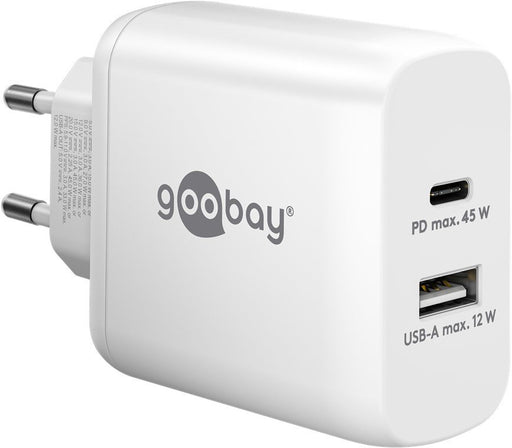 EAN 4040849654121 - Goobay 65412 cargador de dispositivo móvil Auriculares, Portátil, Smartphone, Tableta Blanco Corriente al imagen 1