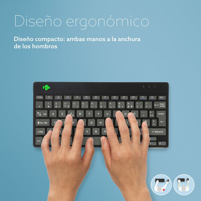 EAN 8719274492030 - R-Go Tools RGOCOFRWLBL teclado Oficina Francés imagen 8
