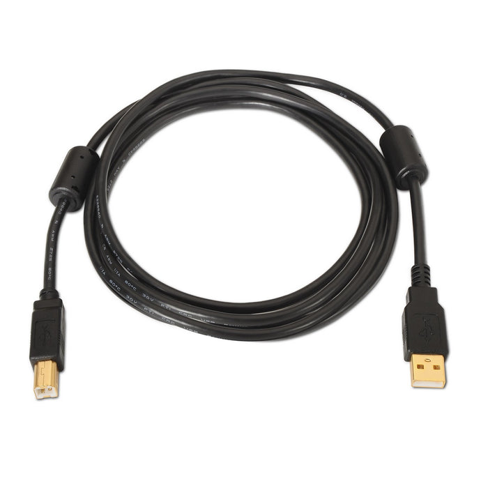 EAN 8436574700091 - AISENS A101-0010 cable USB USB 2.0 3 m USB A USB B Negro imagen 2