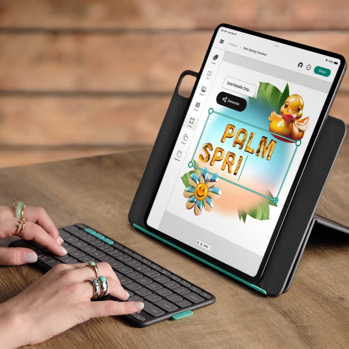 EAN 5099206131576 - Logitech Flip Folio QWERTY Internacional de EE.UU. Bluetooth Grafito imagen 2